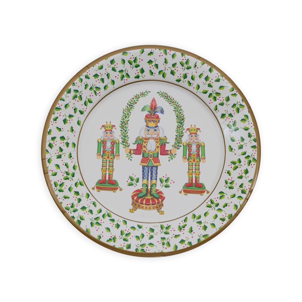 Nutcracker Christmas Dinner Plates - 8 Per Package