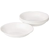 Corelle Vitrelle 6-Piece Bowl Set, Triple Layer Glass and Chip Resistant, 20-Oz Lightweight Round Bowls, Winter Frost White