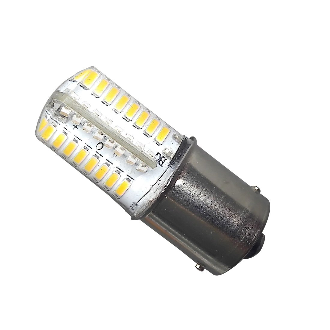 2PCS BA15S Led Bulb SMD3014 Warm White 2700-3000k DC12V AC12V Boat Car Light Replacement Bulb For RV Camper SUV MPV Car Turn Tail Reading Backup Lights 360°Beam (2pcs pack)