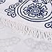 ONEPACK Extra Thick Mandala Blanket Tassel 100% Cotton Round Roundie Design-Picnic Blanket,Beach Blanket/Mat,Carpet,Table Cloth,Wall Tapestry,Diameter 60inch (Blue and White Porcelain)