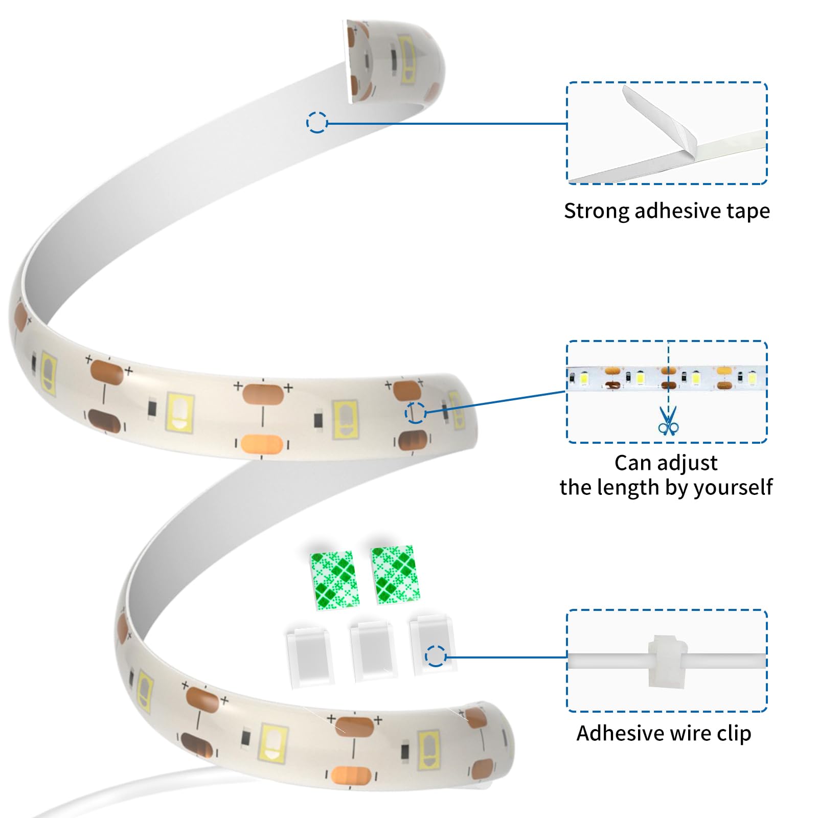 GIPOYENT Sewing Machine Light Strip, 11.8 in Sewing Machine Light Strip and 6.56ft USB Cable with Touch Adjustment for Sewing Machines(1PC)