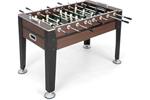 SPORFIT Foosball Table, Adult Size Foosball Table with 2 Balls, Wooden Football Table for Kids Adults, Arcade Soccer Table Ga