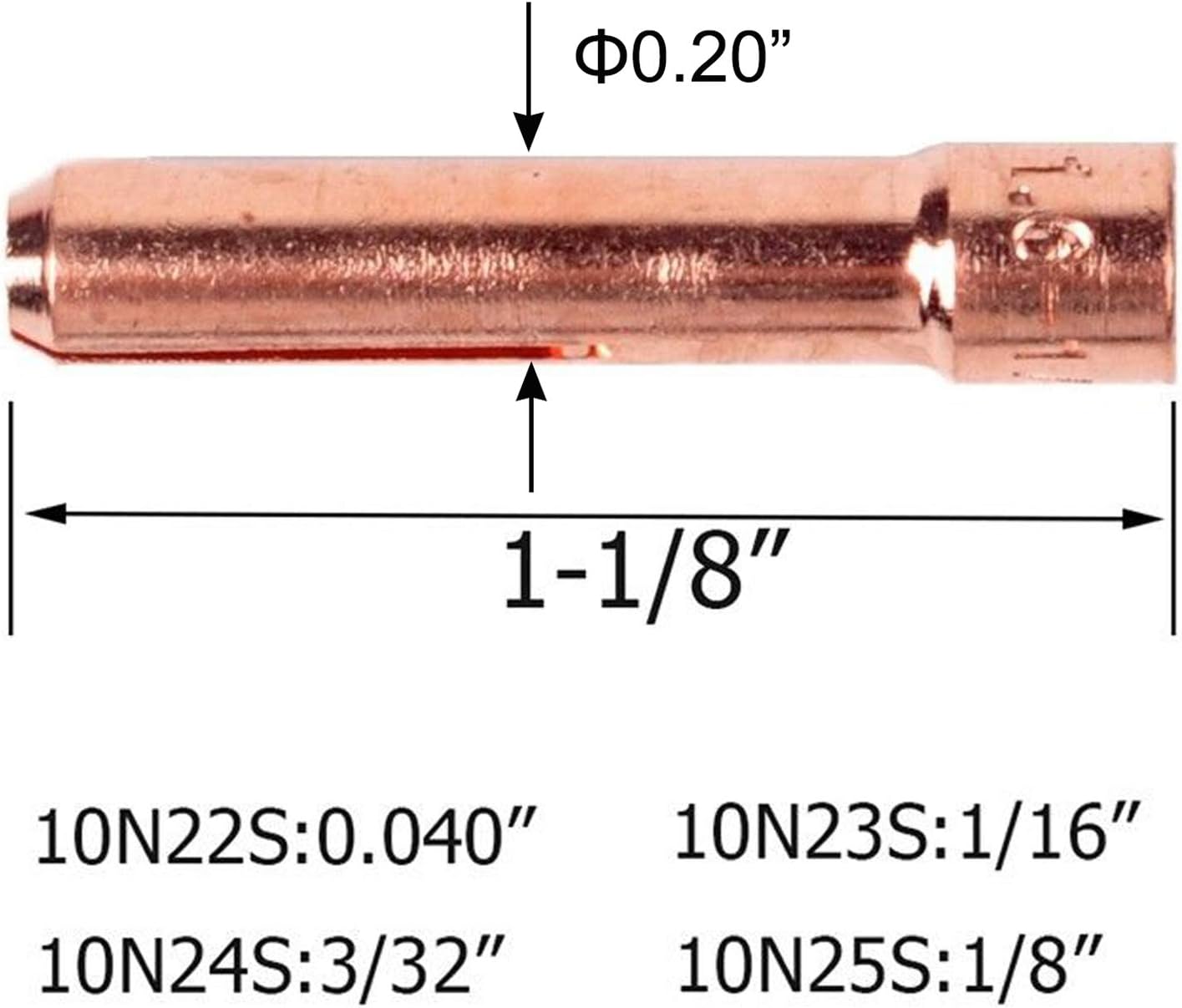 Zinger 53pcs TIG Welding Torch Stubby Gas Lens #10 Pyrex Glass Cup Kit Accessories for DB SR WP-17/18/26 TIG Welding Torch, with Cup+Back Cup+Nozzle+Collet+Collet Body+Gas Lens+Cup Gasket - - 