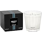 NEST New York Scented 3-Wick Candle, Ocean Mist 
Sea Salt - 21.2 oz - Up to 100-Hour Burn Time - Reusable Glass Vessel