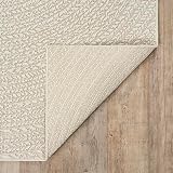 the carpet Kansas Robuster Indoor Outdoor Rug Natural Jute Look 80 cm Round view 6