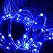 lychee Solar Rope Lights Outdoor 16.5ft 50LED Waterproof Solar Power String w/Light Outdoor Rope Lights Ideal for Home Garden Party Wedding Decoration (Blue)