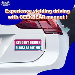 GEEKBEAR Student Driver Car Magnet