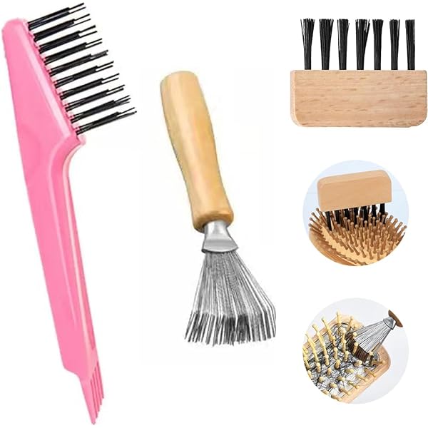 Boao Haarbürsten-Reinigungsset 2-in-1 – Mit Metalldraht Für Kämme & Bürsten