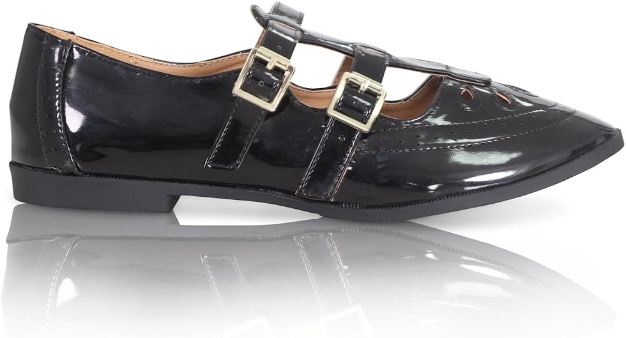 t bar flat shoes ladies