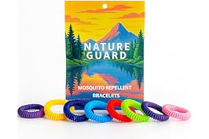 GENERIC Nature Guard -10 Pack - Mosquito Repellent Bracelets for Adults & Kids - Natural DEET-Free