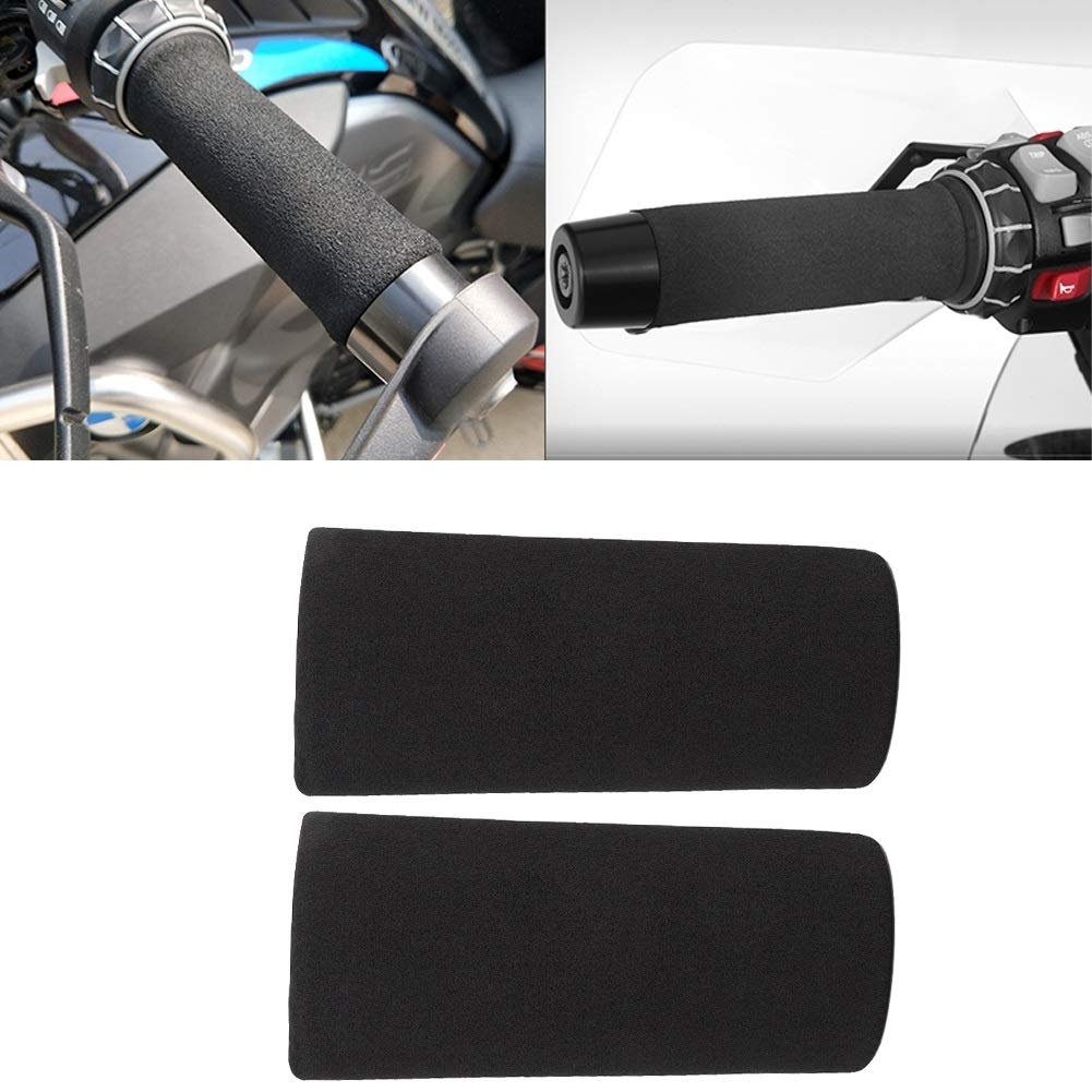 Broco 2pcs Motorcycle Non-slip Anti Vibration Soft Foam Handlebar Grip Cover