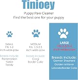 Tinioey Large Dog Paw Cleaner with Towels & Bath Brush view 2