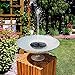 Hiluckey Solar Bird Bath Fountain with Battery Backup, 2.5W Free Standing Solar Powered Water Fountain Pump Kit for Birdbath Garden Outdoor