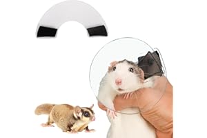 SEZDEKI Sugar Glider Recovery Cone - Adjustable Protection Collar Soft Recovery Collar for Rat Bird Hamster Rabbit Guinea Pig After Surgery Wound Healing Elizabeth Neck E Collar for Small Animal (S (3-8cm))