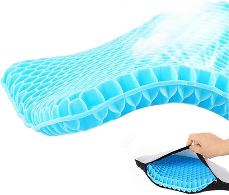 Amazon Co Jp ジェルクッション 夢ジェルクッション スーパー ジェルゲルクッション 座布団 衝撃吸収 大きめ ハニカム 構造 卵 割れない ホーム キッチン