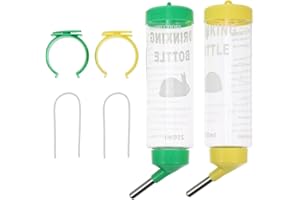 Mipcase 2pcs Guinea Pig Water Bottle No Drip Rabbits Water Bottle Hanging Hamsters Water Bottle for Cage Automatic Water Feeder for Small Animals