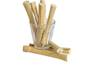 BWOGUE 100g Pet Snacks Sweet Bamboo Chew Toy for Squirrel Rabbits Guinea Pigs Chinchilla Hamster (About 10-14 Sticks)