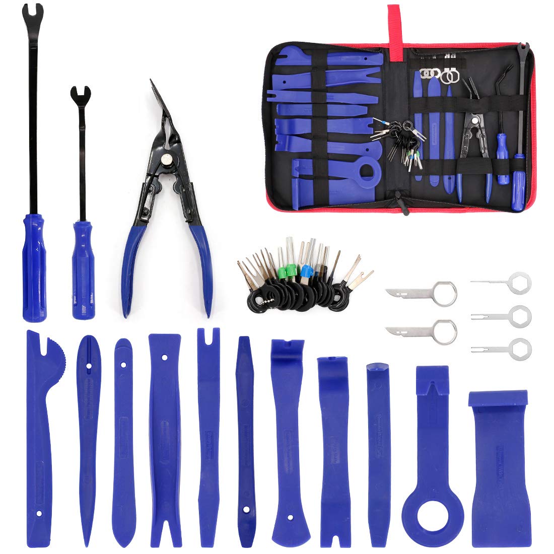 UTSAUTO 37Pcs Auto Audio Trim Removal Tool Set Car Panel Door Audio Trim Removal Install Tool Kit with Storage Bag