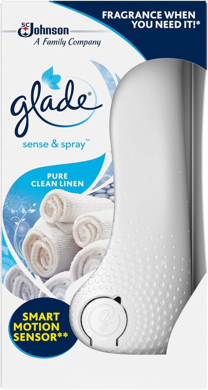 Glade Sense & Spray Holder & Refill Clean Linen Air Freshener, 18ml