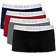 NUDUS Men's Stylish Bamboo Rayon Soft Underwear With Fly - Pack Of 4 Gift Box