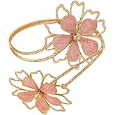 Colorful Flower Arm Cuff Bracelet for Women Adjustable Upper Arm Bangle Coil Swirl Armlet Armband Minimalist Upper Arm Cuff Summer Beach Jewelry Gifts Statement Party Jewelry