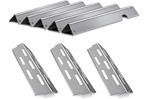 RESTTIME Gas Grill Flavorizer Bars 66795 Heat Deflector 66040 for Weber Genesis II 300 /LX 300 Series Genesis II E-310 E-315 S-335 Grill Parts, Stainless Steel Flavorizer Bars for Weber Weber 66032 66685