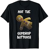 Shrek Gingerbread Man Not The Gumdrop Buttons Funny T-Shirt Tee