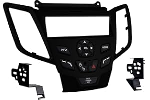 Metra 99-5825B Single DIN Dash Installation Kit for 2010-Up Ford Fiesta Vehicles (Black and Silver)