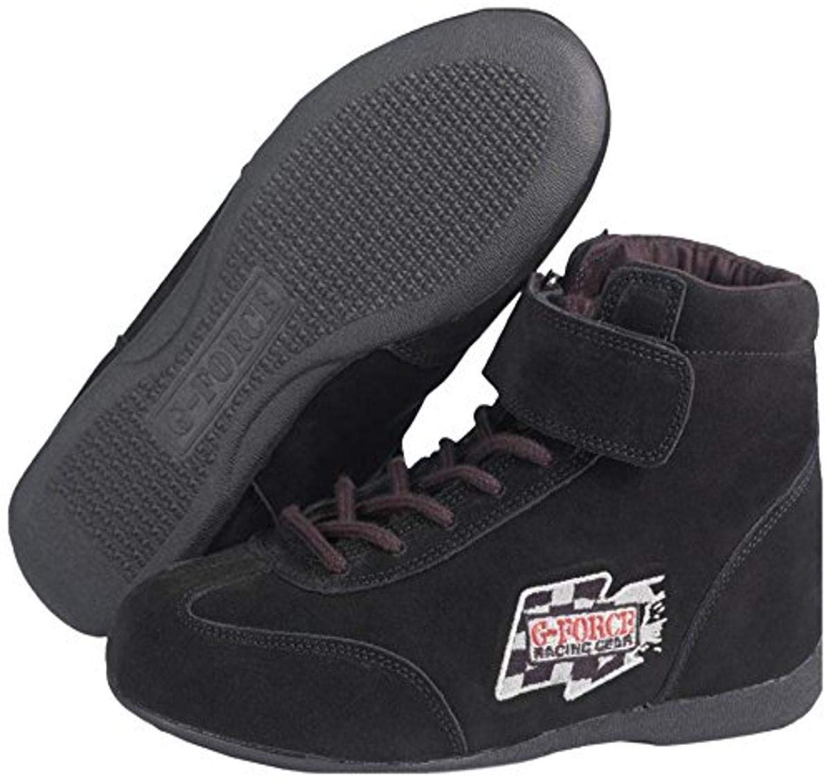 GForce Men's GF235 RaceGrip Mid-TopShoes (Black, 9 Size)