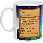 Creator's Cove Stardew Valley Game Tea Mug Drink Coffee Cup, Gift for Video Game Lover Farm Adventure Gaming For Family Friends (White, 11oz)