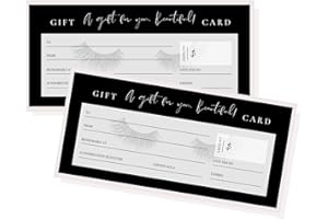 Blank Gift Certificates | 30 Pack | 3.75 x 8.25" inch Size Gift Card | Small Business Certificates, Fill In Your Own, Voucher