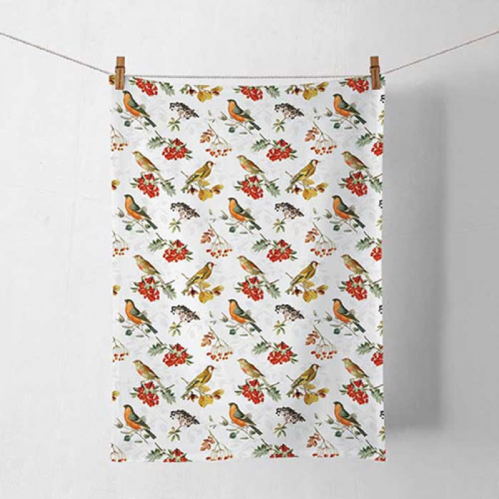 Ambiente Kitchen Towel with Birds Design Collection / Hand Towel / Tea Towel