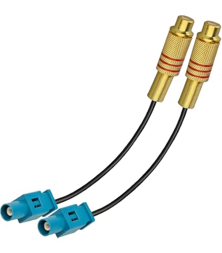 Keple Adapter Cable For Rear View Camera Fakra To RCA | Vehicle Navigation Video Radio Stereo Audio System Adapter Cable Compatible With Benz A, B, C, CL, CLC, CLS, E, GL, M