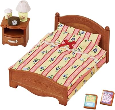 Sylvanian Families Semi-Double Bed Dollhouse Furniture 5019