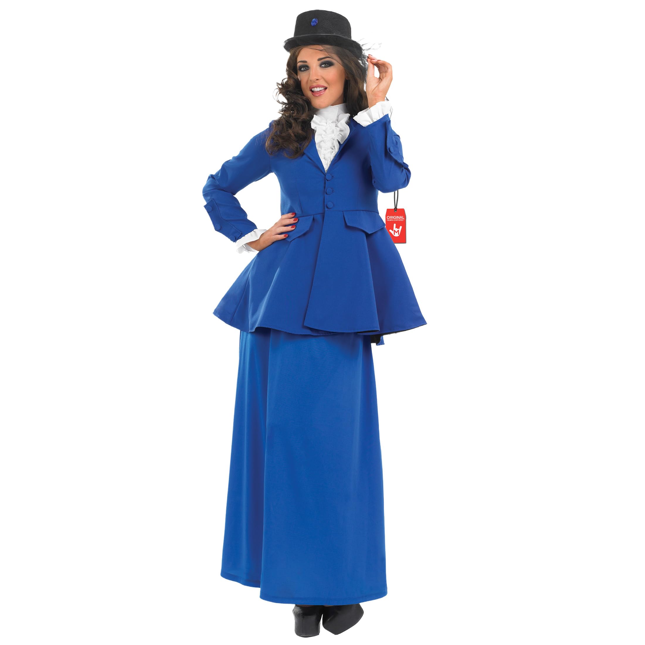 Fun Shack Victorian Nanny Costume for Women - Adult Victorian Fancy Dress Outfit - Elegant Historical Attire, Medium