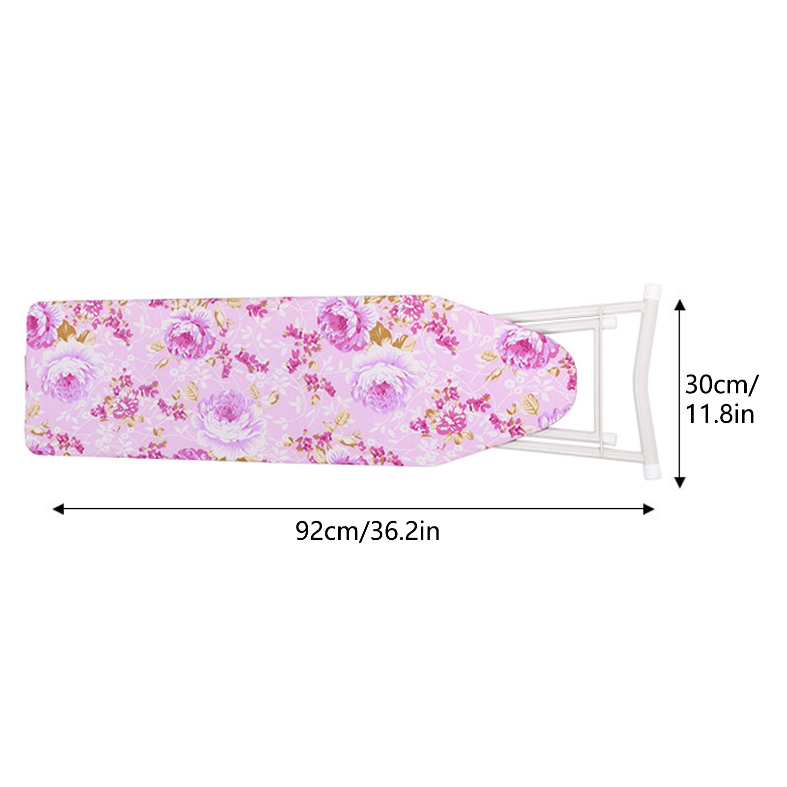 Ironing Board Extra-Wide Height Adjustable Smooth Edge Good Load-Bearing Non-Slip Wear Resistant Ironing Clothes Clothes Ironing Board with Heavy Sturdy Folding Legs