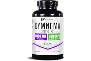 Healthfare Gymnema Sylvestre Supplement Extract 4000mg | 200 Vegan Capsules | Standardized Herbal Supplement for Metabolic Balance & Carbohydrate Support | Non-GMO, Gluten-Free | Made in USA