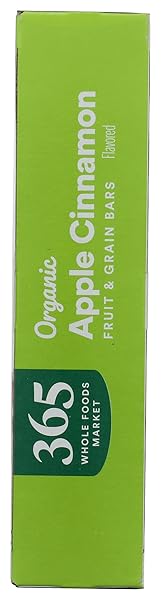365 BY WHOLE FOODS MARKET, ORGANIC APPLE CEREAL BAR 6 COUNT, 7.8 OUNCE