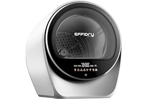 Effidry S3 Compact Clothes Dryer,1 cu.ft Capacity,110V 1050W Portable Dryer Machine with Stainless Steel Drum,8 Drying Mode for Small Spaces,Apartments,dorm Mini electric secadora portatil de ropa