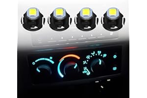 GENERIC XFLHEHD 4PCS White T4.7 AC Climate Heater Control LED Light Bulbs Kit Replacement for 2003 2004 2005 2006 2007 2008 Dodge Ram 1500 2500 3500