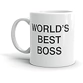 Deoqash Worlds Best Boss Mug, The Office Coffee Mug, Office Decor, Gifts for Boss Day, Fans, Coworkers or Friends, 11oz