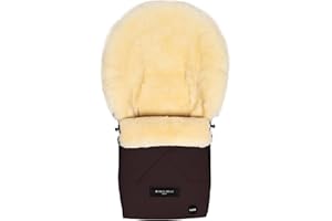Werner Christ Baby Sheepskin footmuff Oslo Luxe for carrycot - Winter footmuff Made of Medical Fur (from 0 to 6 Months) for carrycot, Infant Carrier, Stroller