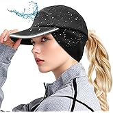 Winter Hat with Ponytail Hole for Women, Pony Tail Hat Waterproof Cap, Stylish Ponytail Winter Hats, Warm, Modern for Outdoor