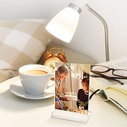 6 Pcs Clear Acrylic Photo Frame, T Shaped Desktop