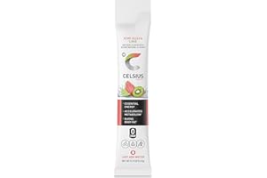 CELSIUS® On-the-Go Powder Sticks Kiwi Guava Lime, Essential Energy 2.6 Oz (14 Sticks per Pack)