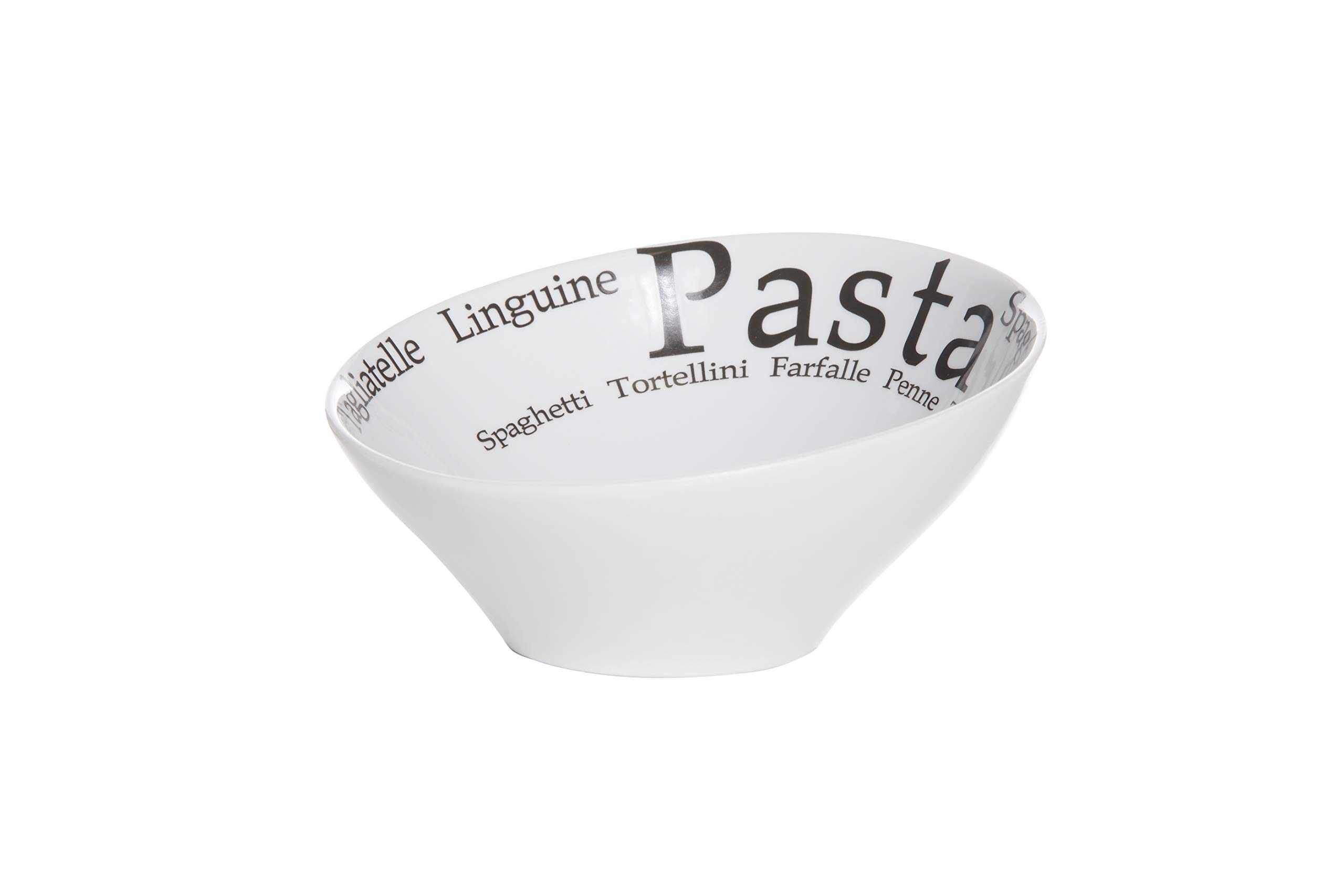 COSY & TRENDY 0601764 Porcelain Pasta Bowl, Diameter 19 cm, Height 9 cm, Trinity