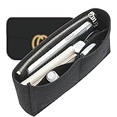 Doxo Purse Organizer Insert Compatible with GG Marmont Small Shoulder Bag, Custom Fit Inside Premium Bag Organizer Lightweight Purse Insert with Zipper, Handbag & Tote Shaper, Black/S