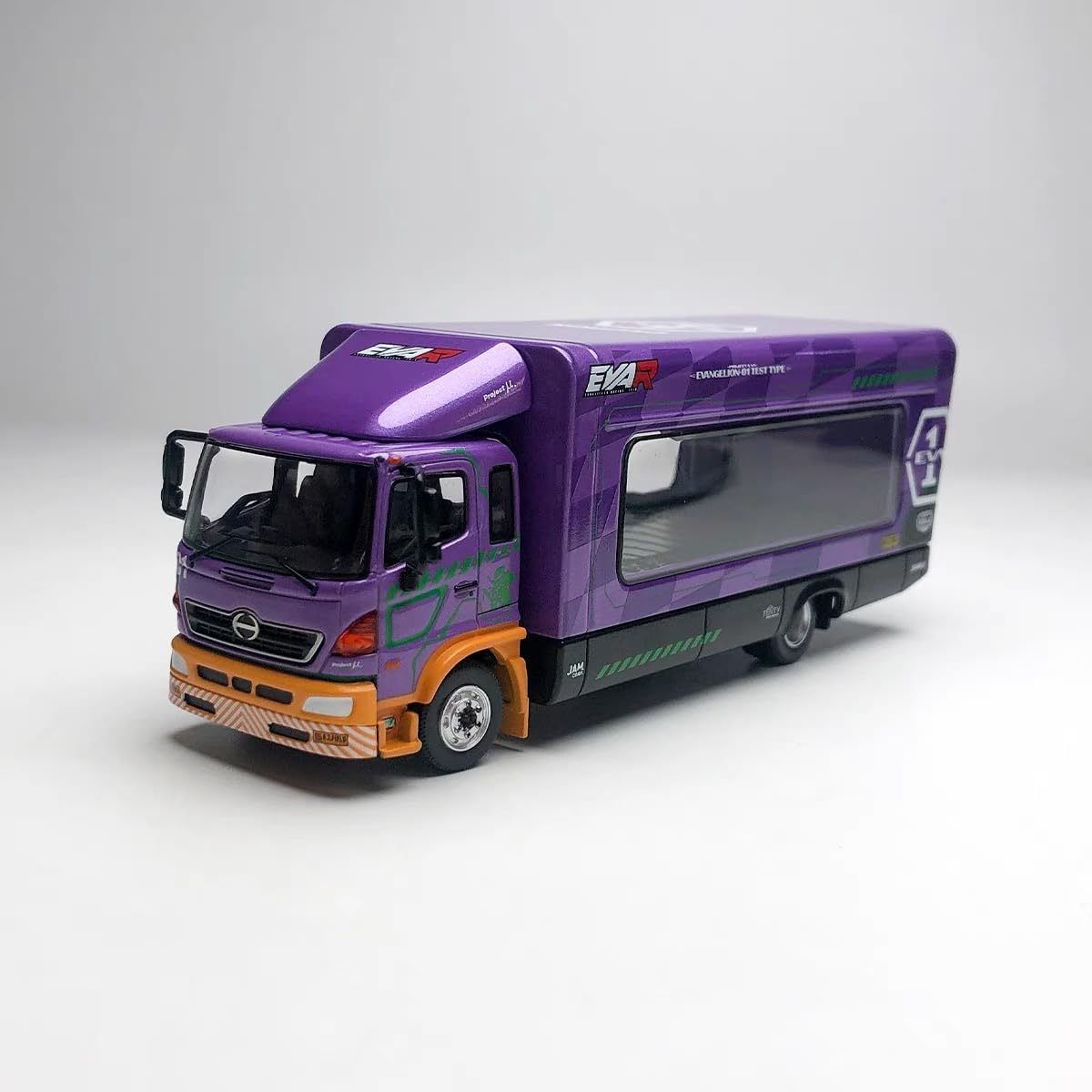 1/64 Unique Model 日野　500 レンジャー　エヴァ　赤 Amazon.co.jp: 1/64 Unique Model × Tiny HINO 日野 500 Ranger