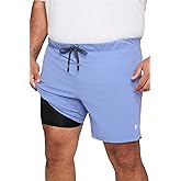 Fabletics Men's The One Short (Lined), Training, Swimming, Lightweight, Quick-Dry, Zip Pocket, Stretch Woven