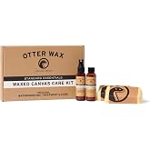 Otter Wax Waxed Canvas Care Kit | Waterproofing Essentials for Waxed Canvas Jackets, Bags &amp; Shoes | All-Natural &amp; PFAS-Free Beeswax Fabric Protection | Made in Portland USA
